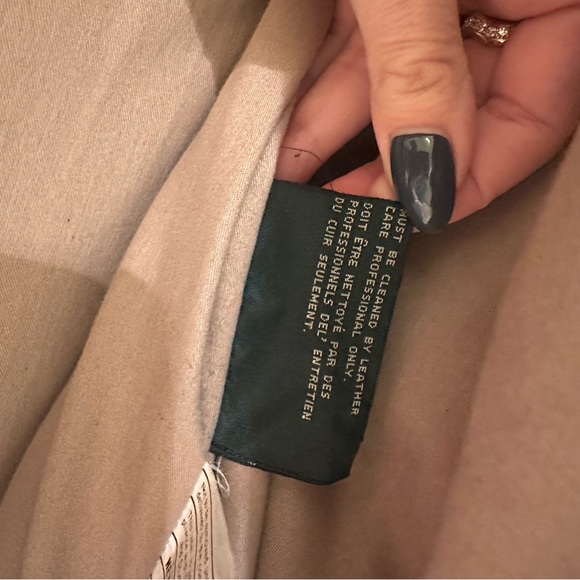 Men's Brown Suede Leather Jacket - Picture 14 of 15